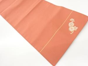 綴れ花葉模様織り出し名古屋帯
